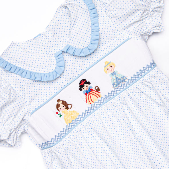 Fairytale Favorites Smocked Dress, Blue