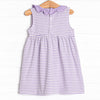 Hannah Dress, Purple Stripe