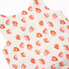 Strawberry Patch Muslin Diaper Set, Red