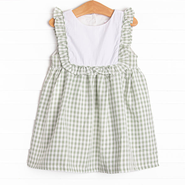 Sour Apple Ruffle Dress, Green