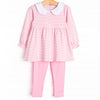 Erin Long Sleeve Legging Set, Pink Stripe