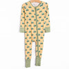 Happy Harvest Bamboo Zippy Pajama, Yellow