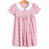 Pink Day Petals Smocked Dress, Pink