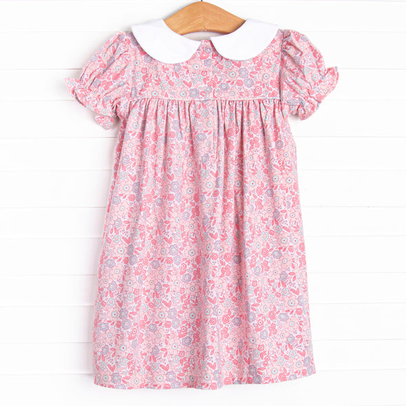 Pink Day Petals Smocked Dress, Pink