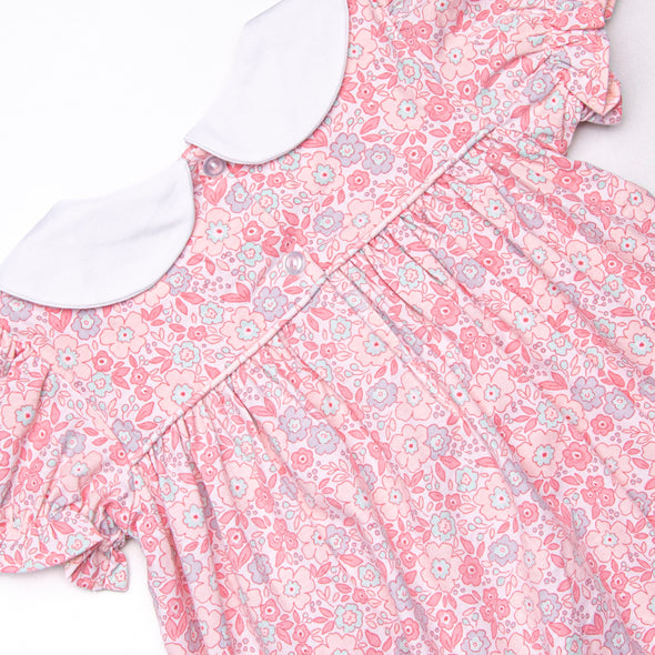 Pink Day Petals Smocked Dress, Pink