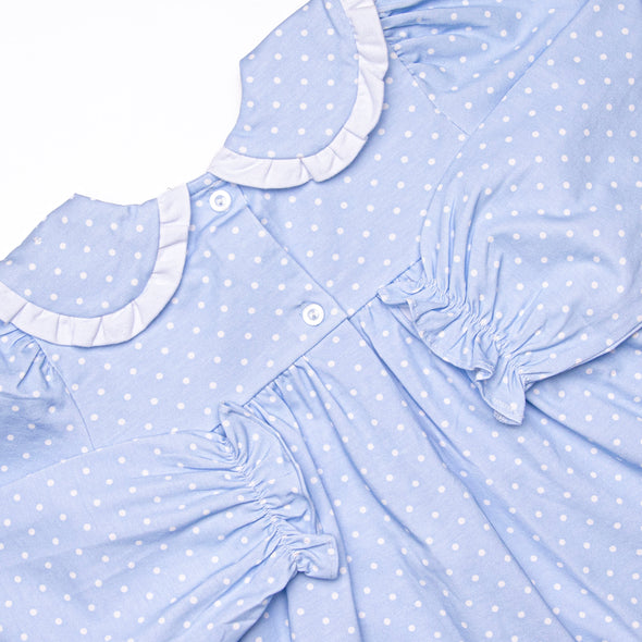 Dottie Bloomer Set, Blue