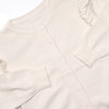 Button-Up Flutter Sleeve Sweater, Ivory