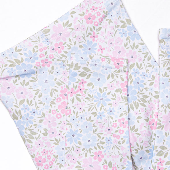 Dapper Daisies Legging Set, Pink