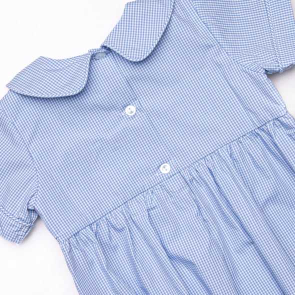 Lucky Me Smocked Bubble, Blue