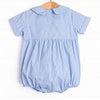 Lucky Me Smocked Bubble, Blue