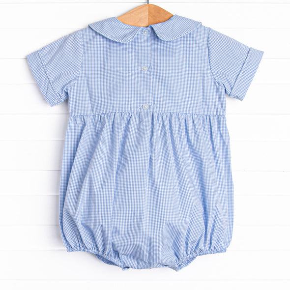 Lucky Me Smocked Bubble, Blue