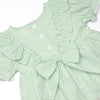 Sally Skipper Dress, Green Seersucker