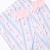 Sweet Pea Stripes Bamboo Pajama Set, Blue