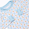 Carrot Patch Bamboo Pajama Set, Blue