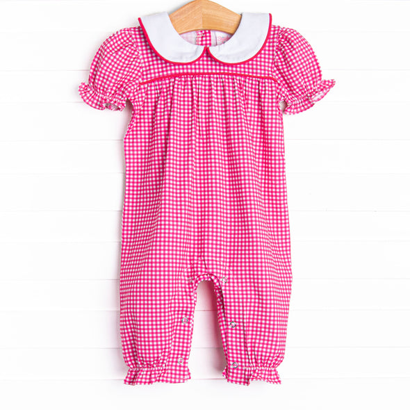 Flora Fuchsia Romper, Pink