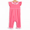 Frannie Ruffle Romper, Pink