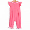 Frannie Ruffle Romper, Pink