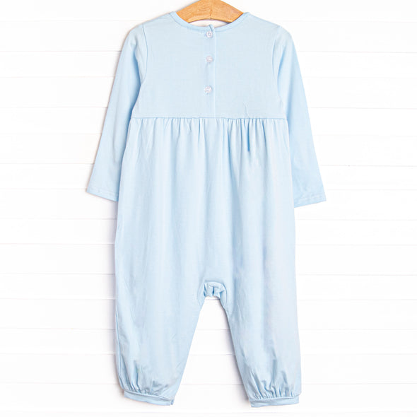 Wright Flight Applique Romper, Blue