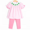 Lucky Me Smocked Legging Set, Pink