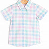 Cotton Candy Colors Button-Down Shirt, Green