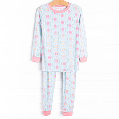 Egg-Stra Special Sunday Bamboo Pajama Set, Green