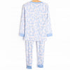 Blue Bunny Trails Bamboo Pajama Set, Blue