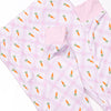 Carrot Patch Bamboo Pajama Set, Pink