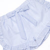 Southern Seersucker Ruffle Short Set, Blue