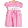 Poppy Cottontail Smocked Dress, Pink Gingham