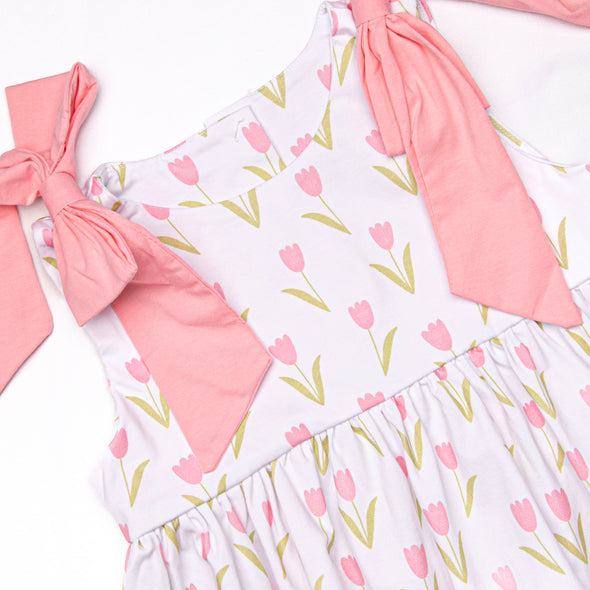 Signs of Spring Dress, Pink