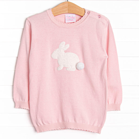 Bunny Hop Sweater, Pink