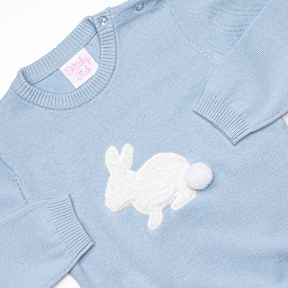 Bunny Hop Sweater, Blue