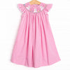 No Bunny But You Smocked Bishop Dress, Pink