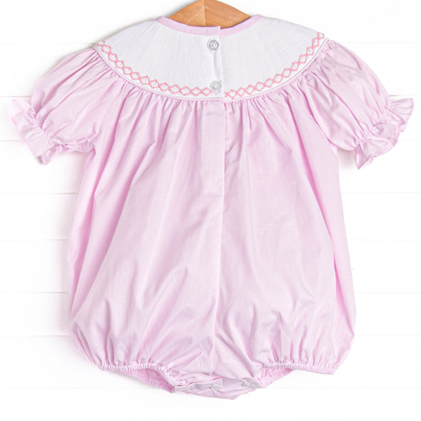 Baby Bunnies Smocked Bubble, Pink