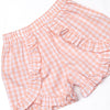 Shepherding Fields Smocked Ruffle Short Set, Pink