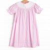 Baby Bunnies Smocked Bishop Dress, Pink