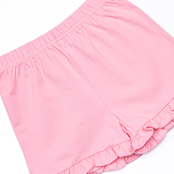 Blooms in the Breeze Ruffle Short Set, Pink