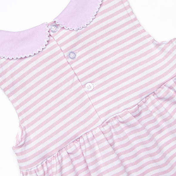 Pippa Short Set, Lilac Stripe