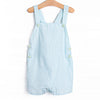 Seasonal Seersucker Short Romper, Blue