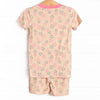 No Dole Days Bamboo Pajama Short Set, Yellow and Pink