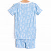 By the Bay Bamboo Pajama Short Set, Blue