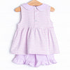 Pippa Short Set, Lilac Stripe