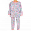 By the Bay Blooms Bamboo Pajama Set, Pink