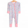 By the Bay Blooms Bamboo Zippy Pajama, Pink