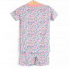 By the Bay Blooms Bamboo Pajama Short Set, Pink