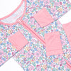 By the Bay Blooms Bamboo Zippy Pajama, Pink