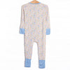 Cottontails and Carrots Bamboo Zippy Pajama, Blue