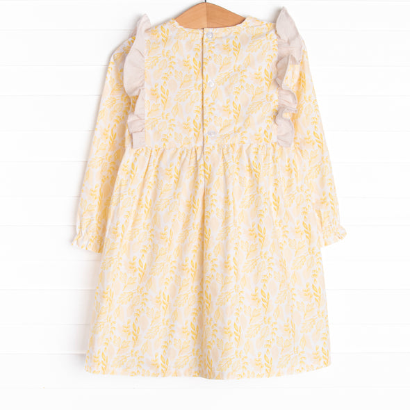 Amber Autumn Dress, Yellow