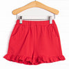 Nora Knit Ruffle Pocket Shorts, (6 Colors)