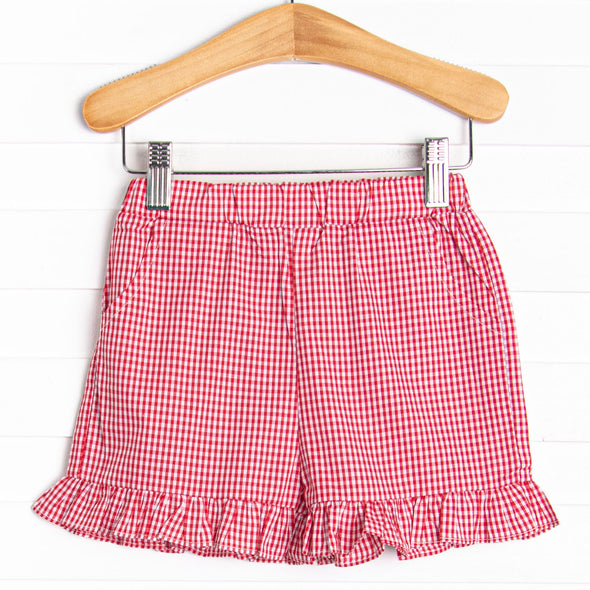 Waverly Woven Ruffle Pocket Shorts, (3 Colors)